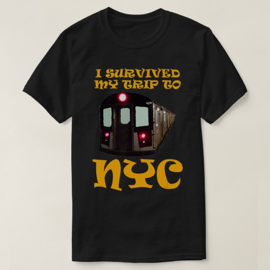 Ik heb mijn reis naar NYC overleefd T-shirt (Design voorkant)