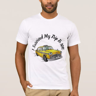 Ik heb mijn reis naar NYC overleefd T-shirt Gele T