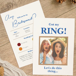 Ik heb mijn ringkleurpalet bruidsmeisje voorstel K Kaart