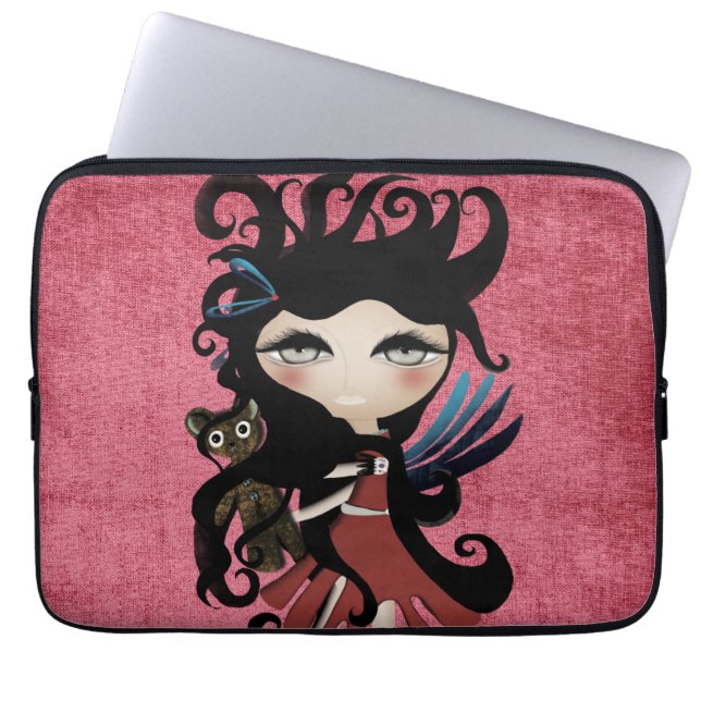 Ik heb mijn rode jurk vanavond. laptop sleeve (Voorkant)