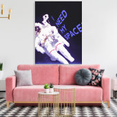 Ik heb mijn ruimte nodig canvas afdruk (Insitu (Woonkamer))
