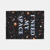 Ik heb mijn ruimte nodig fleece deken (Voorkant (Horizontaal))