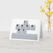 Ik heb mijn ruimte nodig kaart (Gele Bloem)