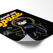 Ik heb mijn ruimte nodig Kat Astronaut Poster – Gr (Hoek)