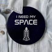 Ik heb mijn ruimte nodig ronde button 6,0 cm (In situ)