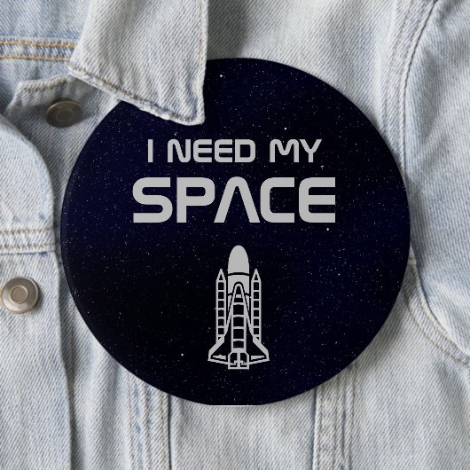 Ik heb mijn ruimte nodig ronde button 6,0 cm (In situ)