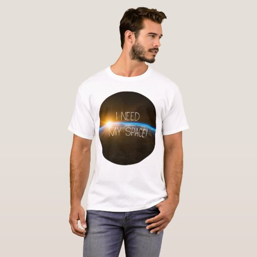 Ik heb mijn ruimte nodig t-shirt (Voorkant volledig)