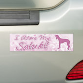 Ik heb mijn Saluki Bumpersticker bewonderd (Op auto)