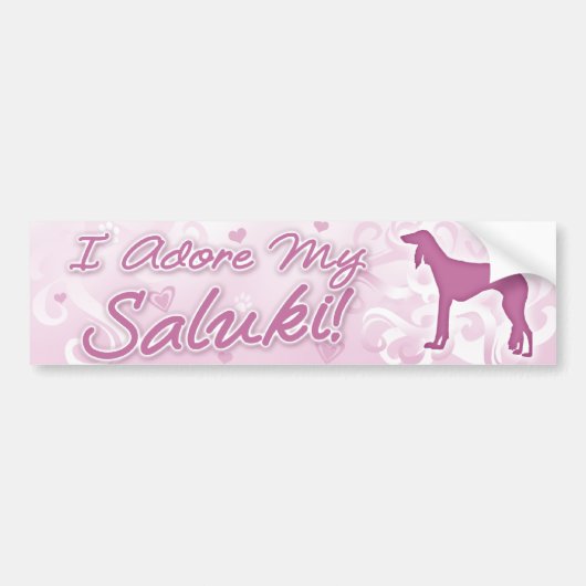 Ik heb mijn Saluki Bumpersticker bewonderd (Voorkant)