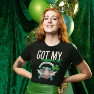 Ik heb mijn Shamrock aan! St. Patrick's Day Humor Tri-Blend Shirt