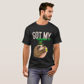 Ik heb mijn Shamrock aan! St. Patrick's Day Sloth  T-shirt (Voorkant volledig)