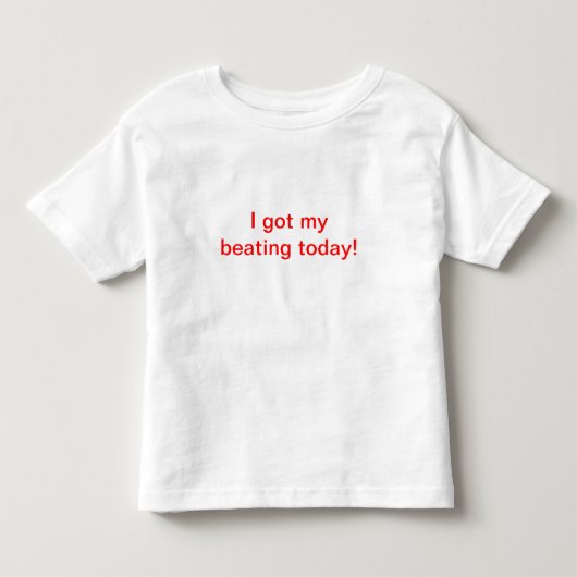Ik heb mijn slag vandaag. kinder shirts (Voorkant)
