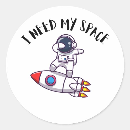 Ik heb mijn Space Astronaut Sticker nodig (Voorkant)