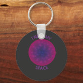 Ik heb mijn Space Button-sleutelhanger nodig Sleutelhanger (Voorkant)