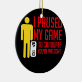 Ik heb mijn spel Afstuderen... Keramisch Ornament (Rechts)