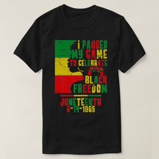 Ik heb mijn spel gepauzeerd om de juntetiende G te T-shirt (Design voorkant)