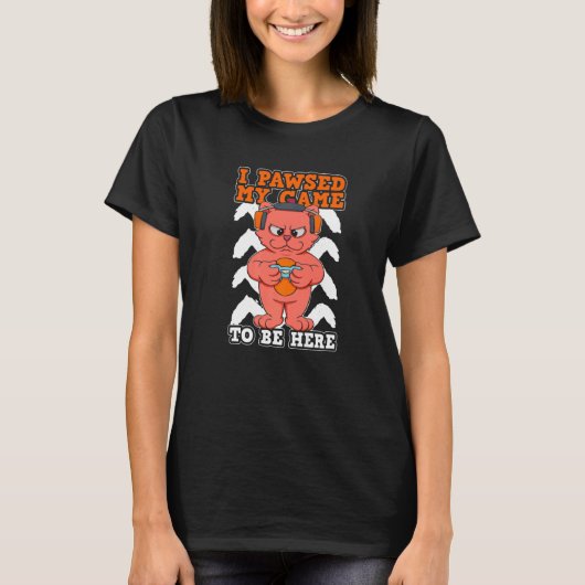 Ik heb mijn spel getekend om hier te zijn, compute t-shirt (Voorkant)