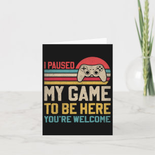 Ik heb mijn spel onderbroken om hier te zijn... ju kaart