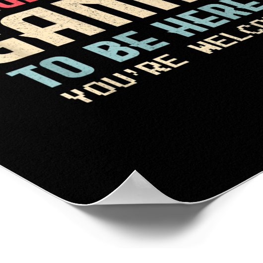 Ik heb mijn spel onderbroken om hier te zijn... ju poster (Hoek)