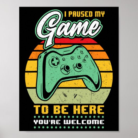 Ik heb mijn spel onderbroken om hier te zijn... ju poster (Voorkant)