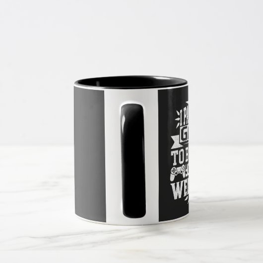 Ik heb mijn spel onderbroken om hier te zijn. mok (Handvat)