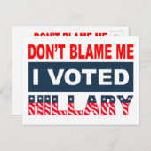 Ik heb mijn stem uitgebracht. briefkaart (Voorkant / Achterkant)