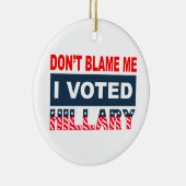 Ik heb mijn stem uitgebracht. keramisch ornament (Rechts)