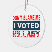 Ik heb mijn stem uitgebracht. keramisch ornament (Links)