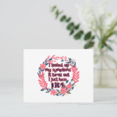 Ik heb mijn symptomen bekeken... en het blijkt dat briefkaart (Staand voorkant)