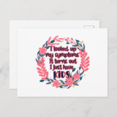 Ik heb mijn symptomen bekeken... en het blijkt dat briefkaart (Voorkant / Achterkant)