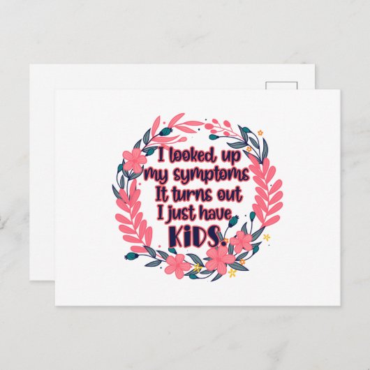 Ik heb mijn symptomen bekeken... en het blijkt dat briefkaart (Voorkant / Achterkant)