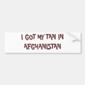 IK HEB MIJN TAN IN AFGHANISTAN BUMPERSTICKER (Voorkant)