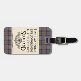 Ik heb mijn tas verlaten in Schotland Bagagelabel