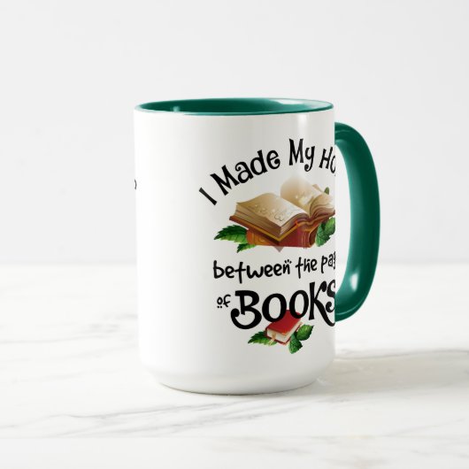 Ik heb mijn thuis gemaakt tussen de pagina's van b mok (Voorkant rechts)