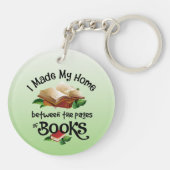 Ik heb mijn thuis gemaakt tussen de pagina's van b sleutelhanger (Achterkant)