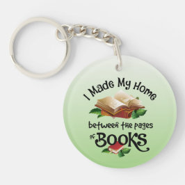 Ik heb mijn thuis gemaakt tussen de pagina's van b sleutelhanger