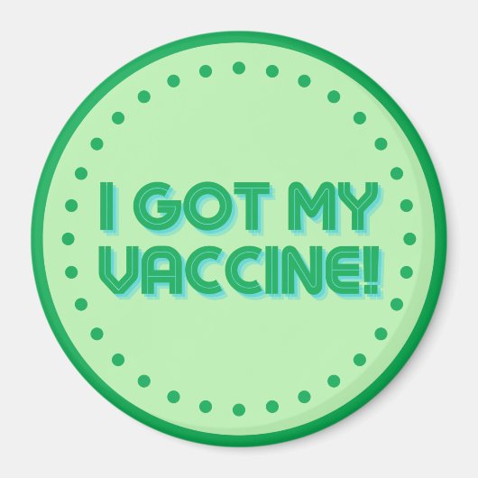 Ik heb mijn vaccin. magneet (Voorkant)