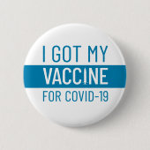 Ik heb mijn vaccin ronde button 5,7 cm (Voorkant)
