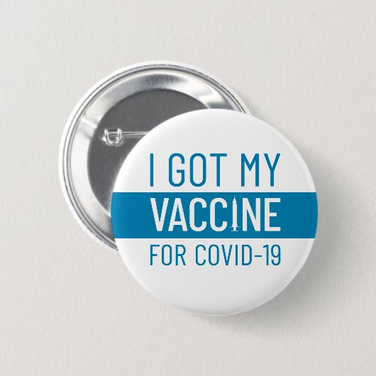 Ik heb mijn vaccin ronde button 5,7 cm (Voorkant /achterkant)
