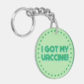 Ik heb mijn vaccin. sleutelhanger (Voorkant Links)