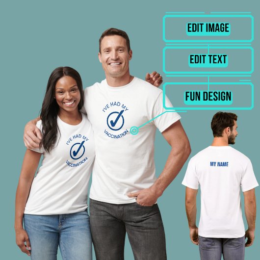 Ik heb mijn vaccinatie gehad t-shirt