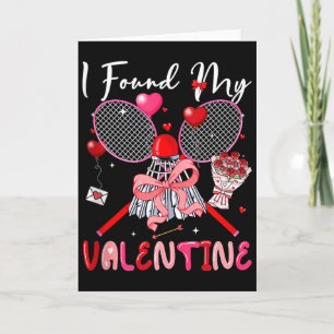 Ik heb mijn valentijnsdag badminton apparatuur vli kaart
