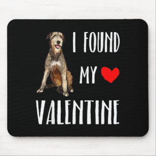 Ik heb mijn Valentijnsdag Ierse Wolfshond Hondenli Muismat