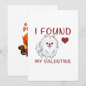 Ik heb mijn Valentijnsdag Pomeranian minnaar gesch Feestdagenkaart (Voorkant / Achterkant)