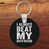 Ik heb mijn vriend altijd grappig Relatie Vale Sleutelhanger (Voorkant)