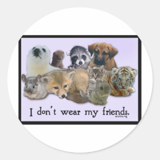 Ik heb mijn vrienden niet Draag Ronde Sticker