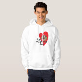 Ik heb mijn vriendin hier! Aangepaste foto Hoodie (Voorkant volledig)