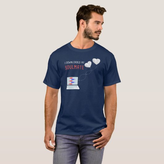 Ik heb mijn zigeuner gedownload - Valentijn Love M T-shirt (Voorkant volledig)
