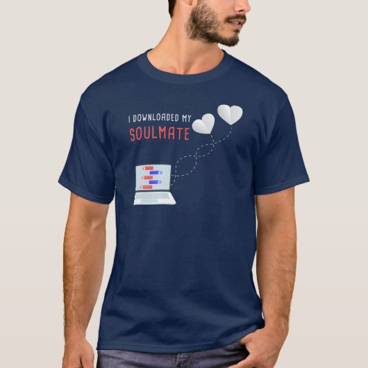 Ik heb mijn zigeuner gedownload - Valentijn Love M T-shirt (Voorkant)