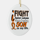 Ik heb mijn zoon leukemie nodig keramisch ornament (Rechts)